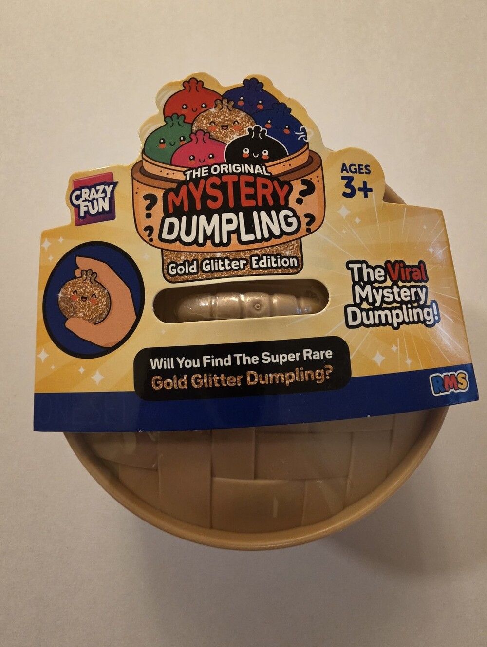 Crazy Fun Mystery Dumpling Gold Glitter Edition Viral Sensory Blind Box Toy NEW